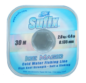 Леска SUFIX Ice Magic Clear 30m  d=0,95mm