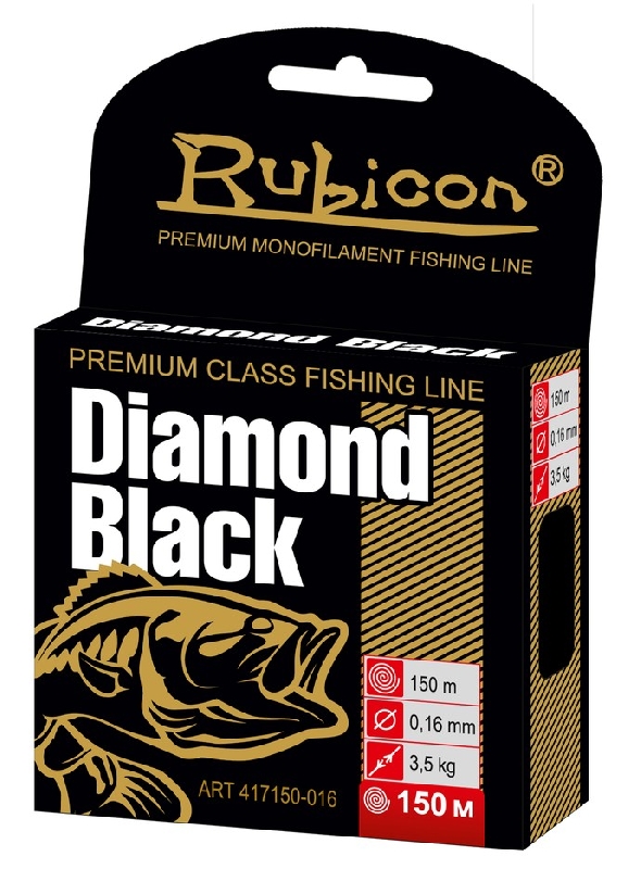 Леска RUBICON Diamond Black 150m  d=0,18mm