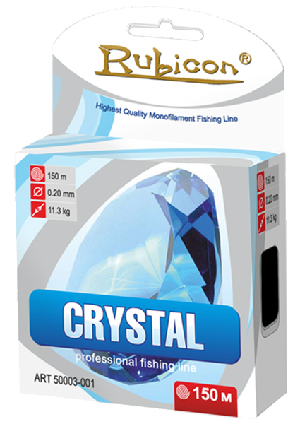 Леска RUBICON Crystal 150m d=0,20mm (light gray)