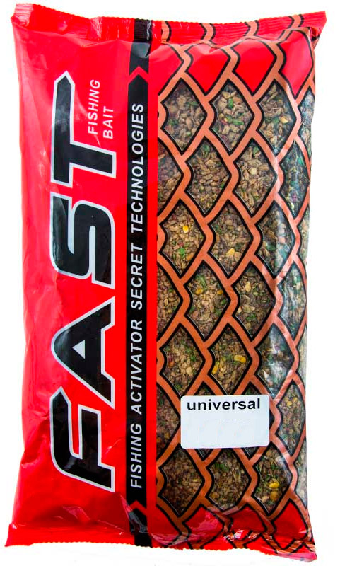 Прикормка FAST "Unversal" (шоколад) 0,75 кг
