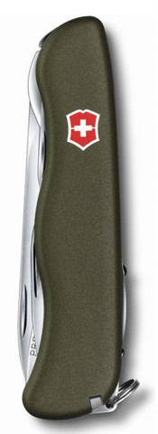 Нож Victorinox Outrider,111 мм, 14 функций, зеленый