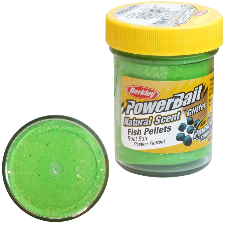 Паста Berkley PowerBait Natural Scent Trout Bait (пеллетс/зеленый)
