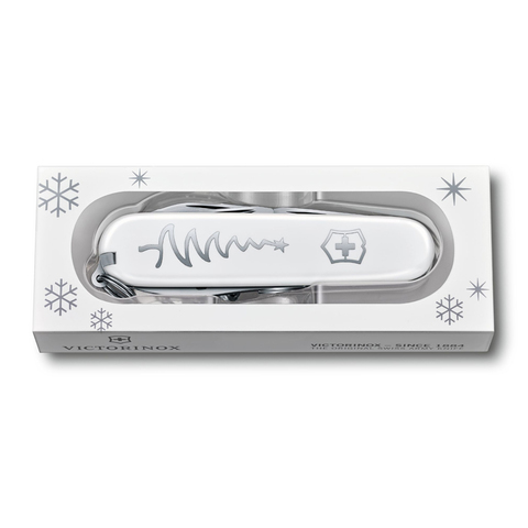 Нож Victorinox Sportsman LE 2018, 84 мм, 13 функций, белый, "White Christmas Special Edition"