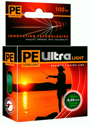 PE ULTRA Light 100m olive, 0.12mm