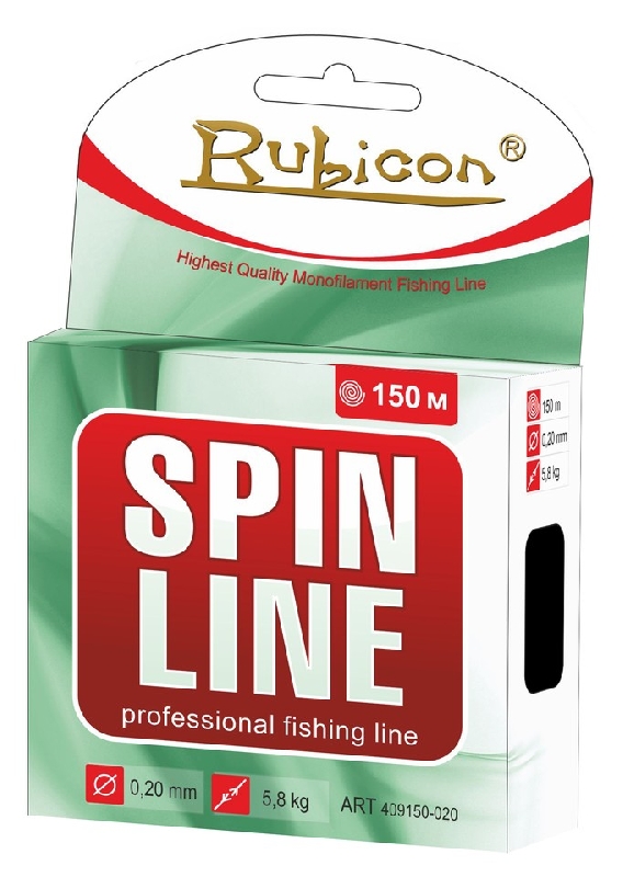 Леска RUBICON Spin Line 150m  d=0,40mm (yellow)
