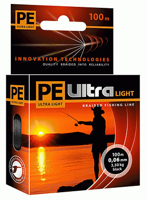 PE ULTRA Light 100m black, 0.12mm