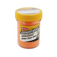 Паста Berkley Powerbait Extra Scent Glitter Trout Bait (Флуоресцентный оранжевый)