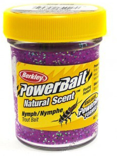 Паста Berkley PowerBait Natural Scent Trout Bait (Нимфа/блестки, фиолетовый)