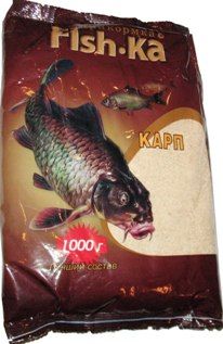 Прикормка FISH.KA Карп (малина) 1000гр гранулы