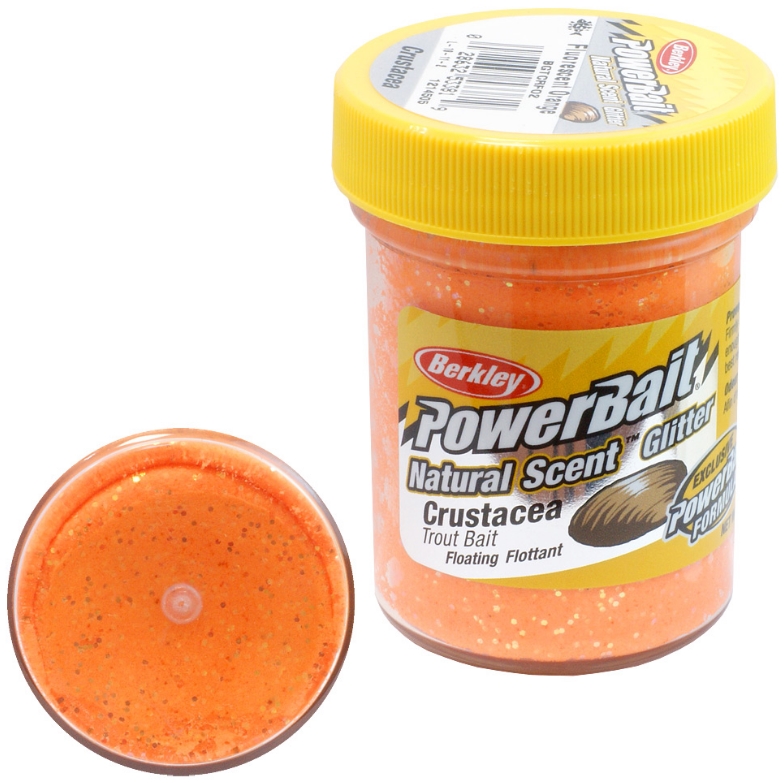 Паста Berkley PowerBait Natural Scent Trout Bait (ракообразные/флуоресцентный оранжевый)