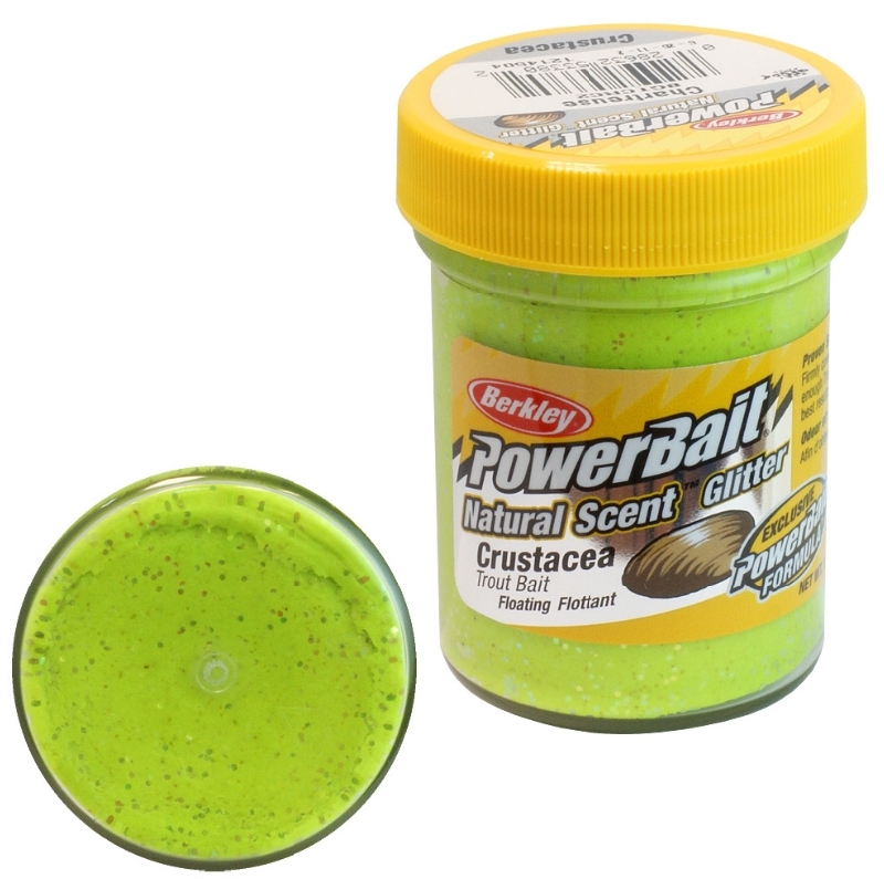 Паста Berkley PowerBait Natural Scent Trout Bait (ракообразные/шартрез)