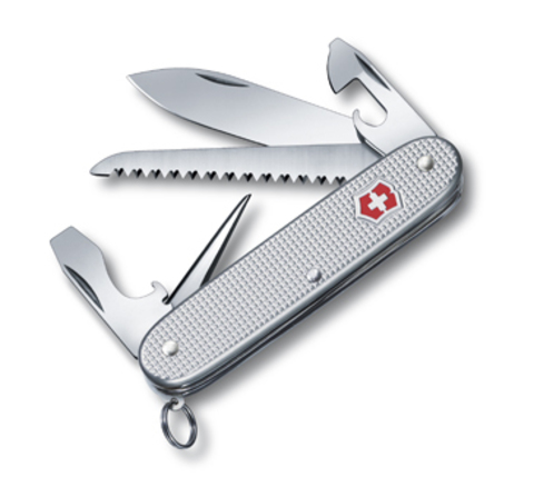 Нож Victorinox Farmer, 93 мм, 9 функций, серебристый