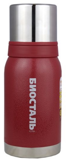 Термос BIOSTAL Охота NBA-750R с двумя чашками (узкое горло) красный