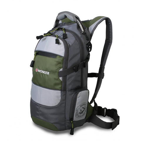     Narrow Hiking Pack, серый/серебр./зеленый, 23х18х47 см, 22 л