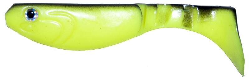 Съедобная силиконовая приманка RUBICON Power Bait RIPPER-SHAD, 85mm, цвет P158  (8 шт)