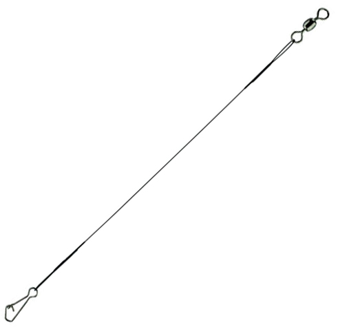 Поводок стальной STAR RIVER нейлон. покр.1x7  9kg, 15cm, Green (Grane snap/Barrel swivel) 5шт