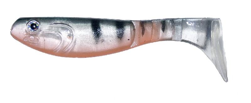Съедобная силиконовая приманка RUBICON Power Bait RIPPER-SHAD, 85mm, цвет P141  (8 шт)