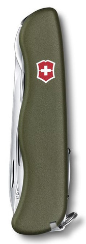 Нож Victorinox Picknicker, 111 мм, 11 функций, зеленый