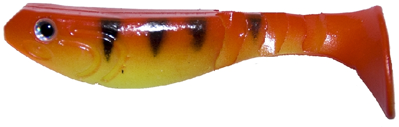Съедобная силиконовая приманка RUBICON Power Bait RIPPER-SHAD, 70mm, цвет P171  (8 шт)