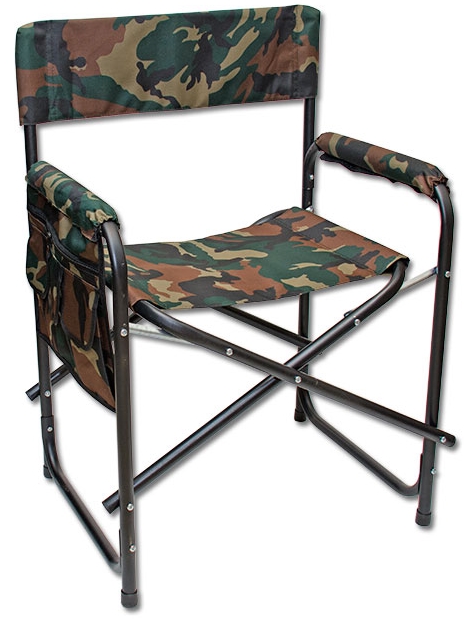 Кресло складное Кедр SK-02 с карманом на подлокотнике (56х57х50 см) сталь 22 мм