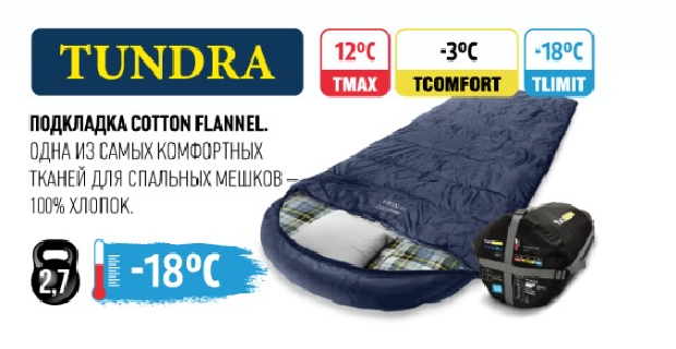 одеяло с капюшоном Tundra #L (молния слева)