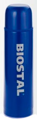 Термос BIOSTAL NB750C-B с двойной колбой цветной синий (узкое горло)