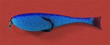 Рыба поролоновая с двойным кр.  7см синий