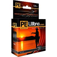 PE ULTRA Light 135m black, 0.10mm