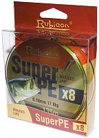 Леска плетеная RUBICON Super PE 8x 135m yellow, d=0,16mm