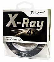 Леска плетеная X-Ray 4x 135m grey, 0,18 mm