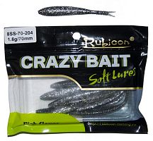 Съедобная силиконовая приманка RUBICON Crazy Bait SS 1.6g, 70mm, цвет 204 (12 шт)