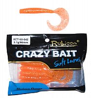 Съедобная силиконовая приманка RUBICON Crazy Bait CT 3.7g, 90mm, цвет 042 (6 шт)