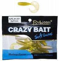 Съедобная силиконовая приманка RUBICON Crazy Bait JTL 2g, 51mm, цвет 217 (10 шт)
