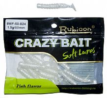 Съедобная силиконовая приманка RUBICON Crazy Bait WF 1.5g, 50mm, цвет 024 (12 шт)