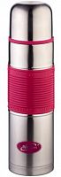 Термос BIOSTAL NB1000P-R с кнопкой, резин. вставка розовый (узкое горло)