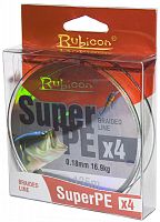 Леска плетеная RUBICON Super PE 4x 135m gray, d=0,40mm