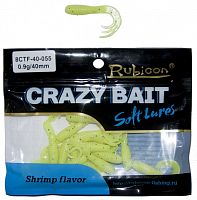 Съедобная силиконовая приманка RUBICON Crazy Bait CTF 0.9g, 40mm, цвет 055 (16 шт)